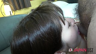 Fresh Japanese Amateur Submits to POV Creampie