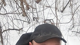Fat autistic guy jerks & cums in forest pt. 8
