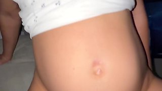 Compilation: pregnant latina girl with big tits gets her daily fuck session