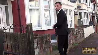 Pascalssubsluts - huge titted Victoria Summers fed cum and domination