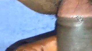 WildEnglishBBW BBC rubbing his cock on my hairy pussy creampie