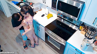 18not20 Unexpected Morning Sex in the Kitchen