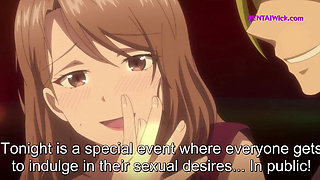 Massive Pussy Licking and More Cum on First Swinger Party for Busty Babe