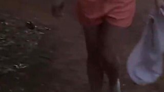 Wifey Flashing Tits at the Sunset