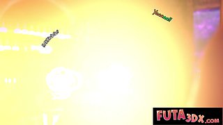 Story-heavy futa fuck scene with lots of salad tossing and cock worship