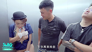 Take It All: Fuck and Cum on the Elevator Girls