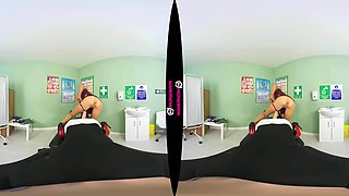 Big Boner Alert - Busty British Blonde Nurse Pov