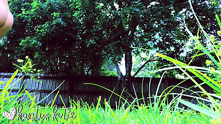 Mowing the Lawn Naked Voyeur