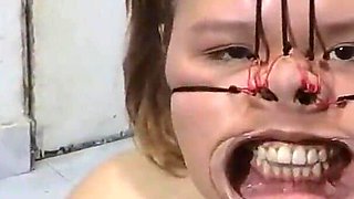 BBW Bondage Face with Cum on It