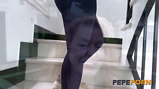 Spanish MILF Tita FUCKS in the shower after doing sport