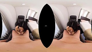 Japanese schoolgirl gives a pov blowjob