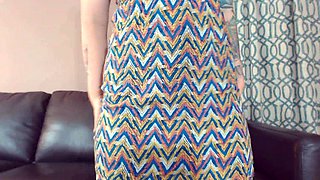 Amateur striptease and Solo masturbation