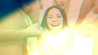 Bukkake Latin - Shy Peruvian wild angel performs her first excessive milk swallow.: Porn