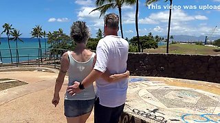 I Just Met This Visitor To Hawaii - And Here We Are, Outdoors, Playing