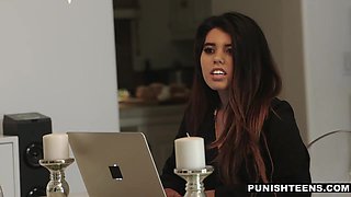 Latin 18-year-old Get Punished rough sex