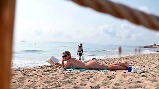 Cassandra spends the day at the nudist beach