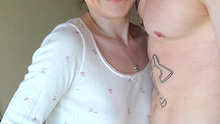 I Love You, My Sb, but Your Dick Is Too Big for My Tight Pussy, so You Can Just Rub Your Dick Against Her a Little!