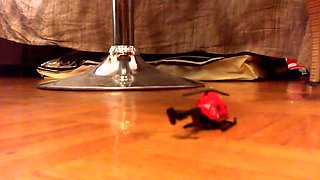 Your Italian Mistress Puts Her Dirty Feet on Your Face and Crushes You Like This Toy Helicopter