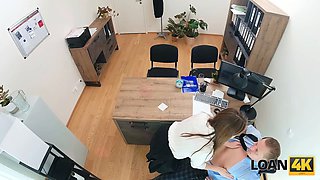 Loan4k. office table screw with flawless babe una fairy and her hot natural figure