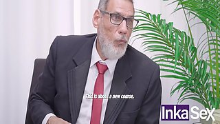 Jayroseinka In Jovencitos Latinos Reciben Terapia Sexual Y Anal Por Viejo Director. 11 Min
