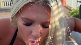 Blonde glamour MILF porn video