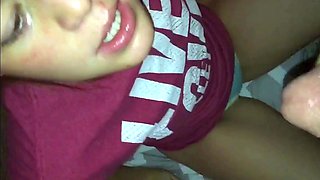 Amateur Blowjob and Cum Swallowing POV