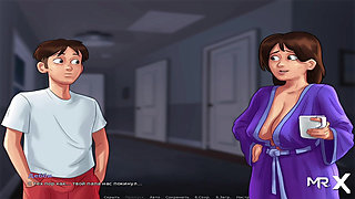 Summertime saga - Big Cock Jerking off and Shower Scene E2 # 3