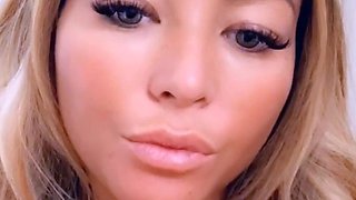 Beautiful blonde nanny and big boobed blonde MILF get pumped
