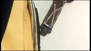 Hairy secretary gets her hairy pussy licked in the office