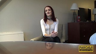 Redhead Teenager Nailed Hard and Gagged by Powerful Maledom