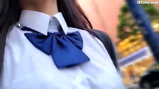 A pure, innocent, big-breasted, F-cup ex-school student creampie