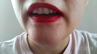 Giantess Red Lips Is Hungry for You POV