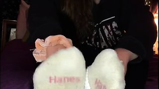 Sexy Emo Teen Dildoing And Foot Fetish