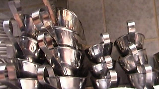 German Waitress Got Fucked by Kitchen Cheff