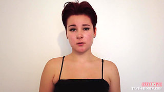 Nude Video Casting with Sexy High School Student Puffy Nipples Owner Marija