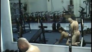 Mexican porn sex in the gym