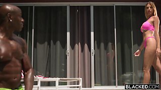 Azul Hermosa takes on a six BBCs in bed