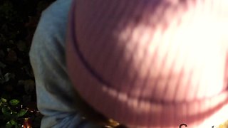 Amateur German cougar gives blowjob and rides a young cock