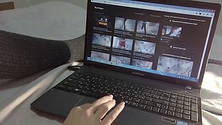 Russian Solo Female Masturbates to Orgasm on Webcam
