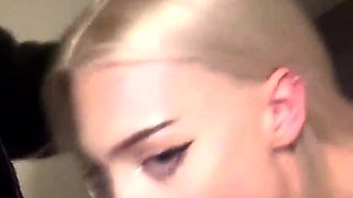 Glam blonde ass cumshot after hardcore anal