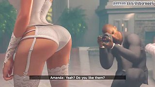 Wedding Day Cheating: Wife Takes BBC Creampie From Big Dick