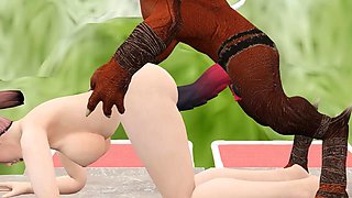 Red Giant Monster Hard Fuck with Big Dick