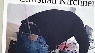 Cumtribute to Christian Kirchner's sexy ass
