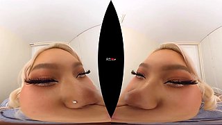 Seductive asian blondie VR amazing sex clip