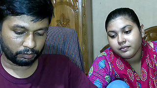 Newly marriage couple Wife husband friend Indian village