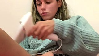 Ebony tranny Brii jerks her black boner in solo masturbation