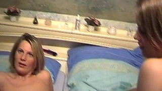 Blonde German Sluts in Stockings Enjoying Lesbian Action