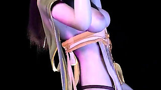Beauty Lady Serve Deepthroat - 3D Animation