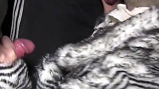 Mature British Slut in a Fur Coat Drives Out Into the Night to Become a Dogging Slut