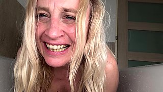 Wet Prolapse Masturbating During Shower